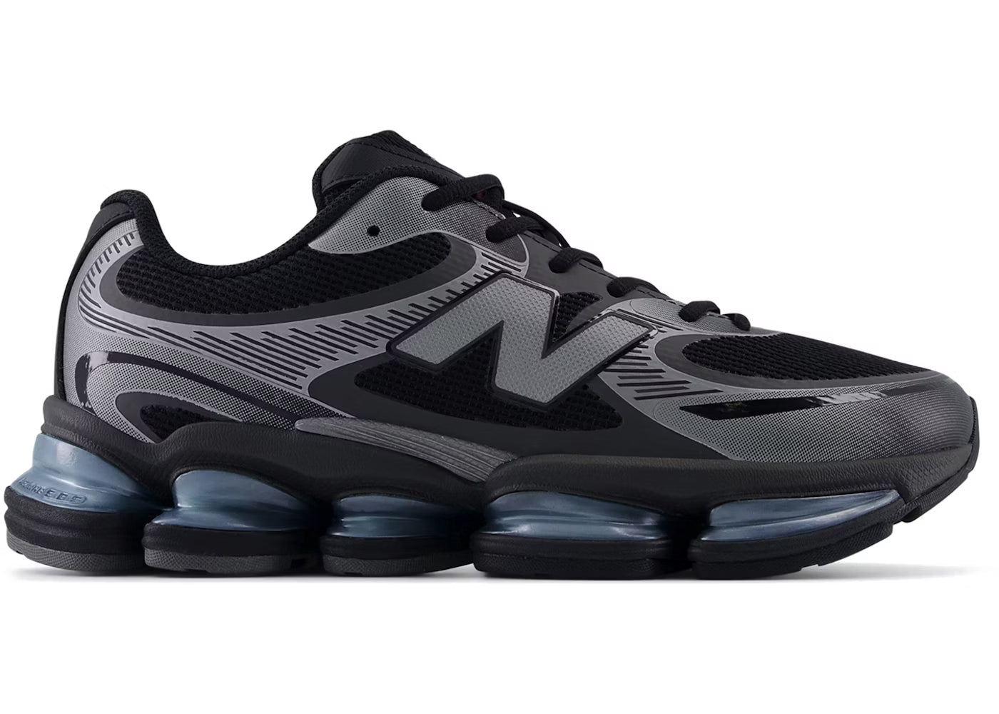 New Balance ABZORB 2000 Black Dark Silver Metallic Light Chrome Blue